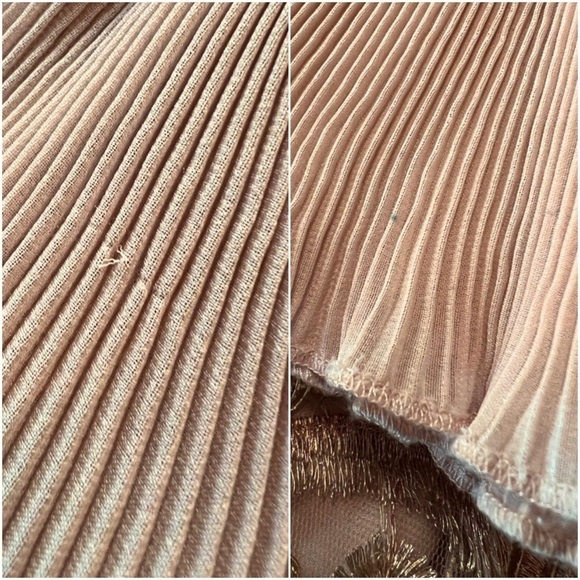 ALICE MCCALL 70s Off Shoulder Ruffle Metallic Paisley Embroidered Midi Dress 6 - Picture 16 of 16